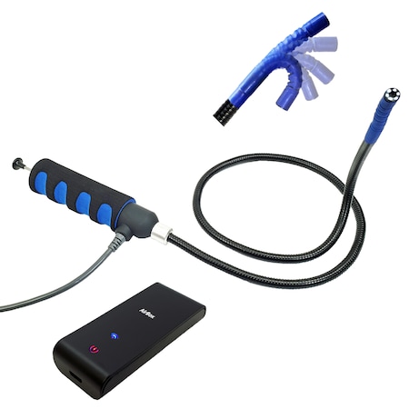 Vividia Articulating Borescope, 8.5mm 31.5L 180 Degree Semi-Rigid WiFi Box for iOS VA 980 W